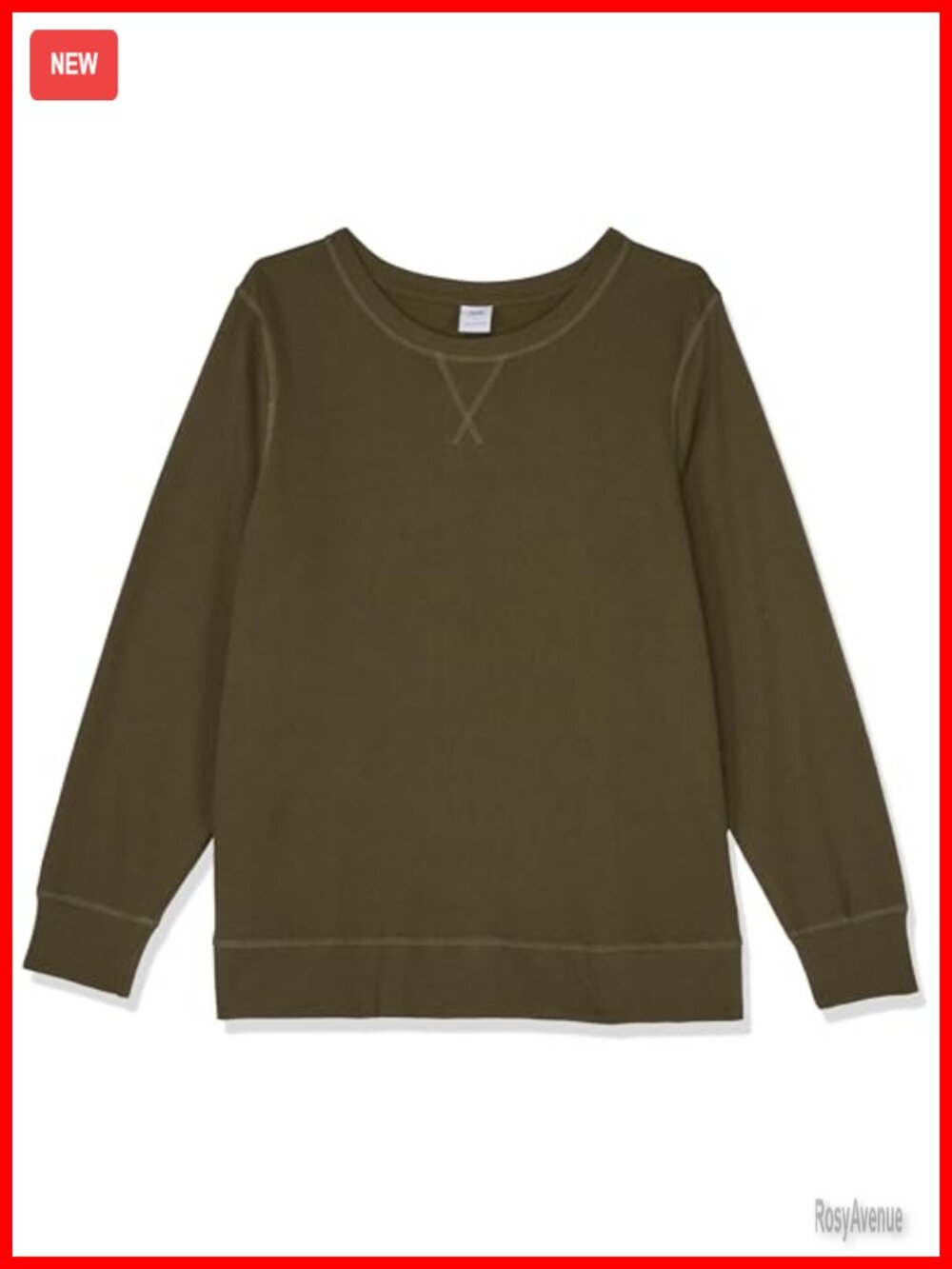 Womens Fleece Crewneck Long Sleeve Pullover Sweatshirt Plus Size